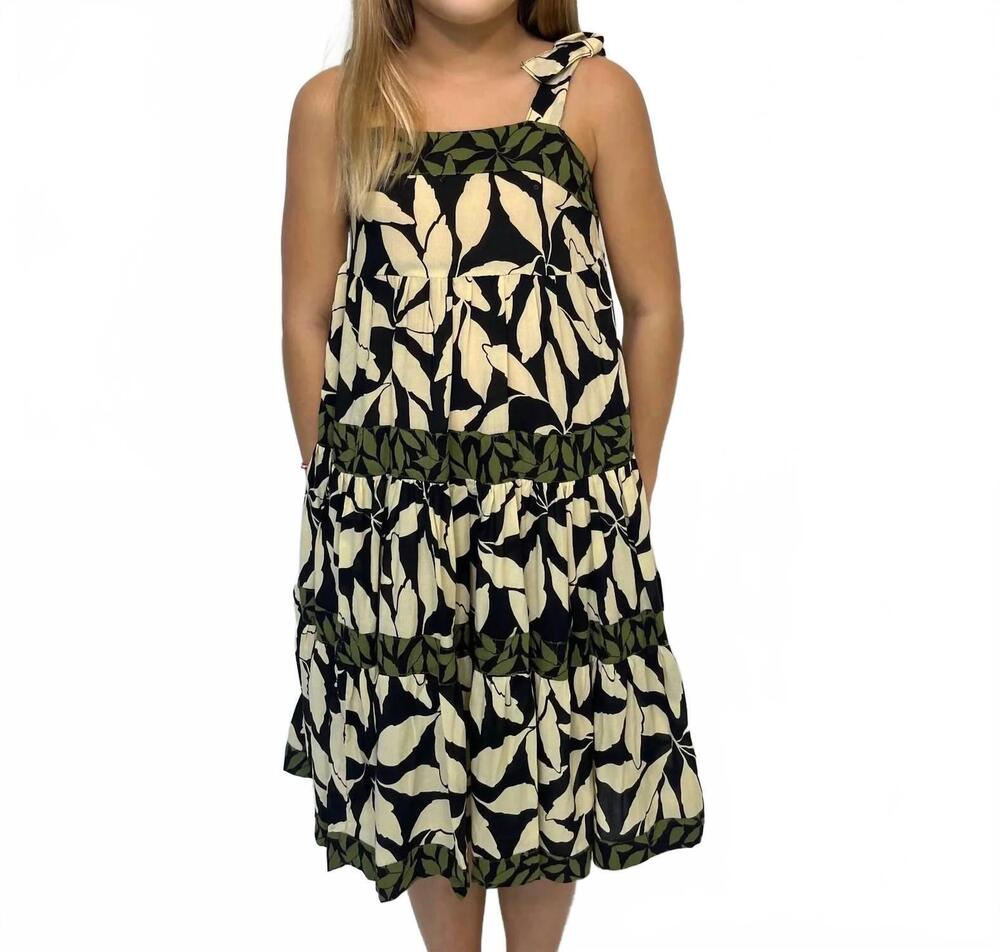 NEW KHUSH frangipani dress in laleen petaline black